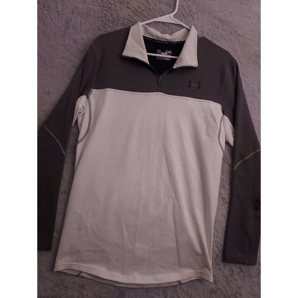 Under Amour Pullover Mens Extra Large Compression Coldgear Infrared Quarter Zip‎
